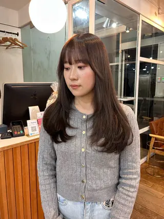 カラー かがやしづ ⭐️ベージュのヘアスタイル