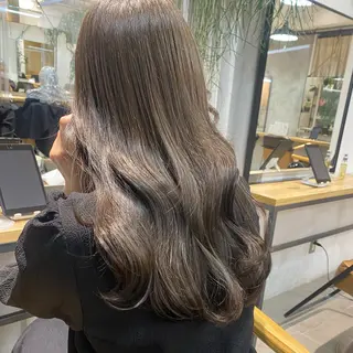 ロング カラー 縮毛/透明感カラー Mariamu🫧のヘアスタイル