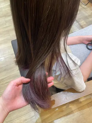 セミロング カラー noda komiのヘアスタイル