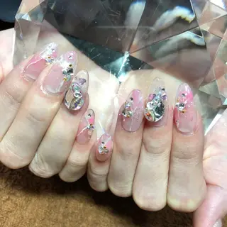 セミロング ネイル 《LB》ラブリエ Nail&eyeのマツエク・マツパデザイン