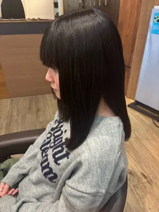 ミディアム ゆうこ🍀髪質改善/ ストレート/艶カラーのヘアスタイル