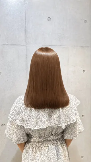 セミロング カラー パーマ ヘアアレンジ メンズ 赤み消しカラー /美 髪☘️Reika☘️のヘアスタイル