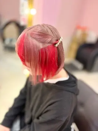 ミディアム カラー 甘ふわgirly🎀 ハイトーン🤍Ramのヘアスタイル
