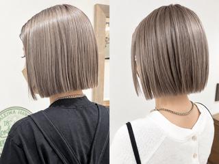 ショート カラー ヘアアレンジ 吉田裕太/ハイライト ダブルカラーのヘアスタイル