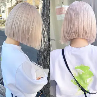 ショート カラー 【ALTLA 吹田】 ハイトーン MUUのヘアスタイル