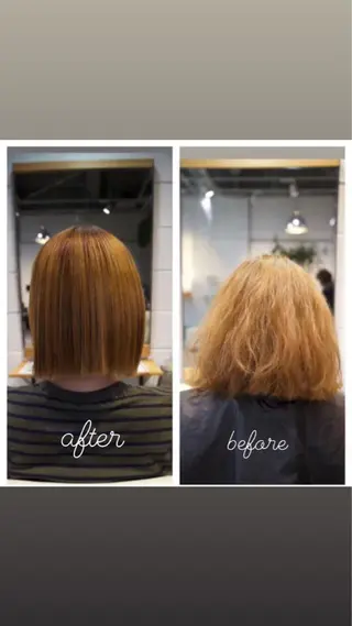ミディアム 岩尾 志保のヘアスタイル