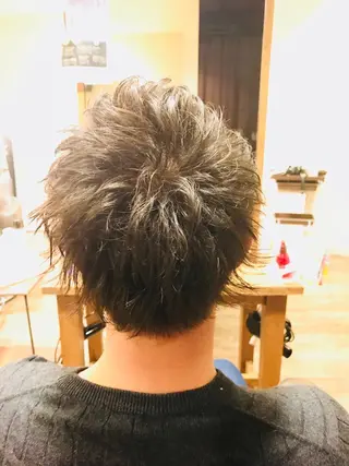 ショート パーマ メンズ 【川西能勢口駅1分】 木村　翔乃佑のヘアスタイル