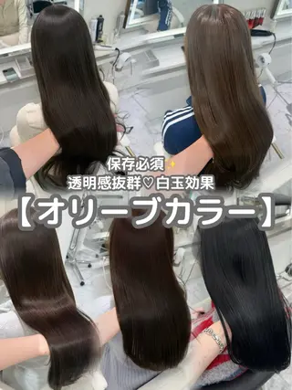 カラー ParveMix/ ワンホン/こころのヘアスタイル