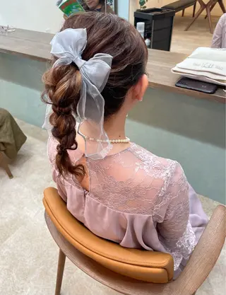 ロング 吉本 美希のヘアスタイル