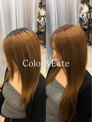 ロング カラー プルエクステ Ryoyaのヘアスタイル