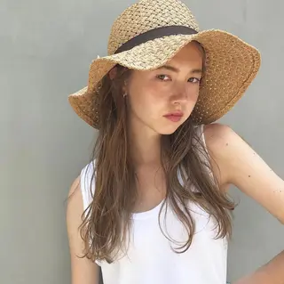 カラー ボブ♡柔らかいカラー 實松栞理のヘアスタイル