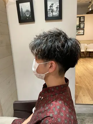 メンズ 優真/難波で 1番パーマが上手いのヘアスタイル