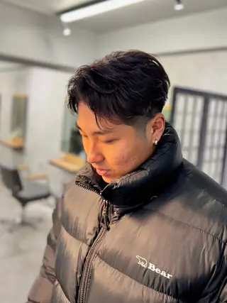 パーマ メンズ Chlan岡本 フウトのヘアスタイル