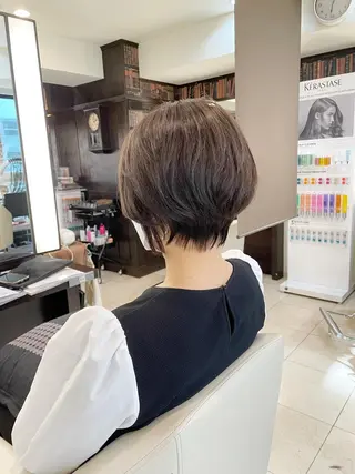ショート カラー 👑銀座ショート/ 絶壁補正/金子涼👑のヘアスタイル