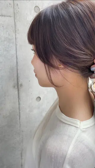 ミディアム 似合わせカット 迫留由弥のヘアスタイル