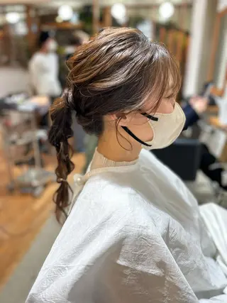 ロング ヘアアレンジ 💛🤍U too e’s /店長🧸のヘアスタイル