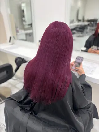ロング 🎀暖色カラー🎀 韓国ヘア まなかのヘアスタイル