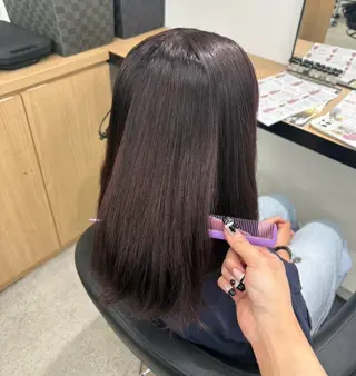 ミディアム miku/ラベンダー 透明感カラー🪻❤︎のヘアスタイル
