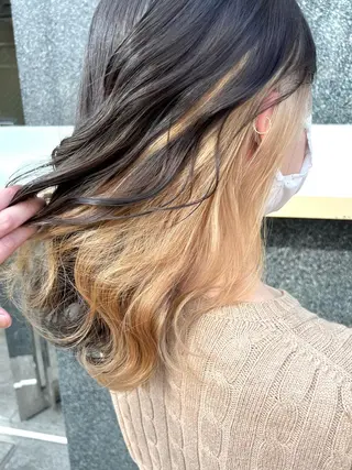ミディアム カラー ヘアアレンジ 🔶似合わせセンター パート/ヤス🔶のヘアスタイル
