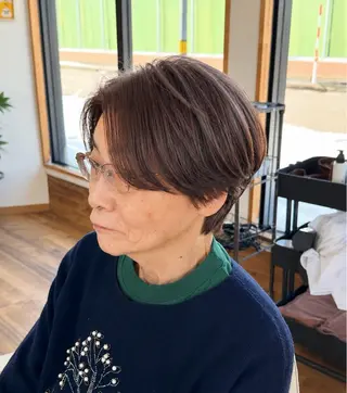 ショート 艶髪カラー/髪質改善 細貝 舞利のヘアスタイル