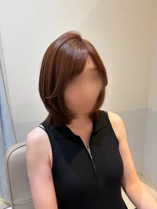 ミディアム カラー 韓国ヘア•艶カラー 🌷薫のヘアスタイル