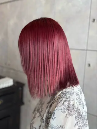 ミディアム カラー 🎀ハイトーン・艶 カラー HANA🎀のヘアスタイル