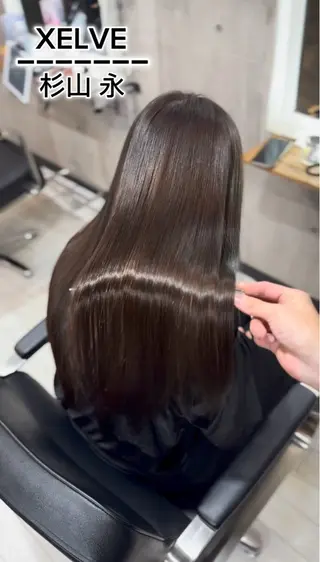 ロング 杉山永 レイヤー×髪質改善のヘアスタイル