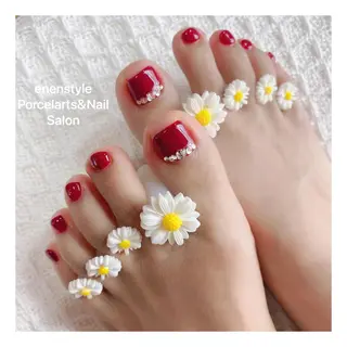 ミディアム ネイル 🐾enen style 🐾のネイルデザイン