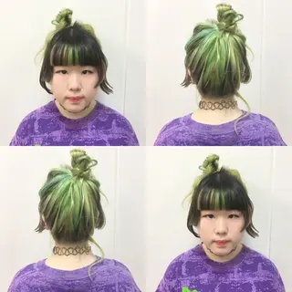 ミディアム カラー ヘアアレンジ 柔らか垢抜けｶﾗｰと ｶｯﾄ🫧ASUKAのヘアスタイル