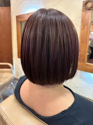 ミディアム 冨士 美織のヘアスタイル