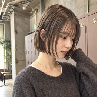 ミディアム カラー 岡本康平/カラー /酸性ストレートのヘアスタイル
