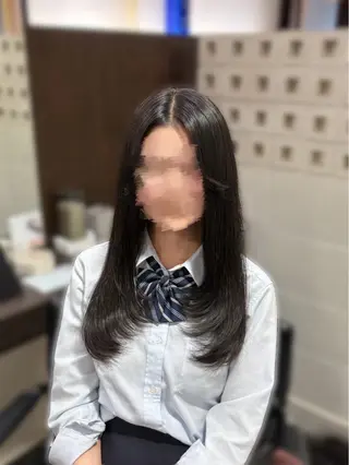 セミロング 瀬田/顔周りカット/ レイヤー/石田亜弥のヘアスタイル