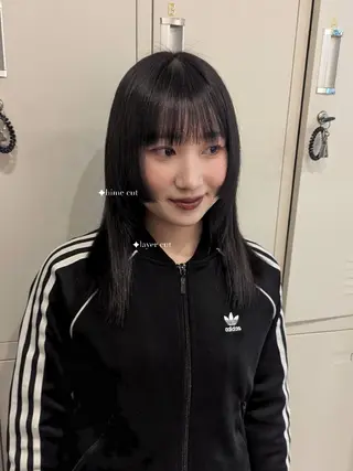 セミロング カラー 🏹MIYU¦抜け感 ×柔らかカラーのヘアスタイル