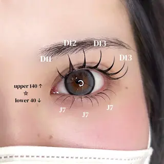 マツエク・マツパ Luana .Rioneのマツエク・マツパデザイン