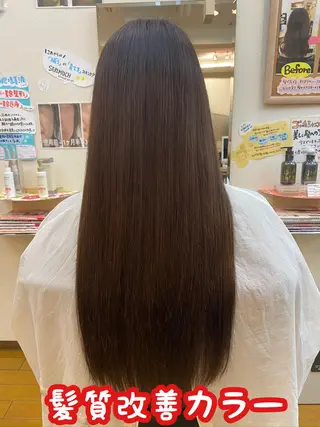 ロング カラー 縮毛矯正モデル募集中 美容室HATSUのヘアスタイル