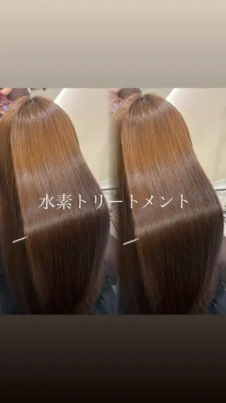 ロング 艶髪縮毛矯正🛋 透明感カラー/さやかのヘアスタイル