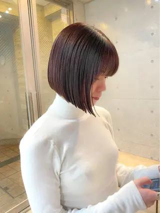 ショート カラー 【表参道】Ruri デジタルパーマのヘアスタイル