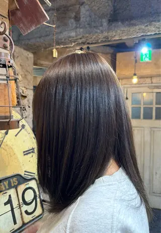 ミディアム カラー 髪質改善/透明感 カラー高山奈夕のヘアスタイル