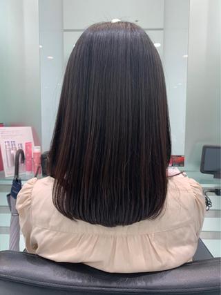 ミディアム 神頭 彩のヘアスタイル