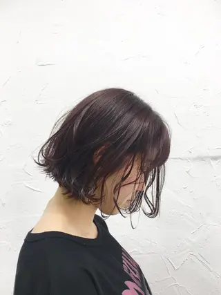 ショート カラー 脱!黒髪 ダブルカラー【上野】のヘアスタイル