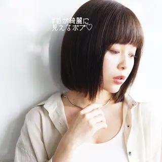 ショート カラー 似合わせ/レイヤー /ボブ/新谷のヘアスタイル