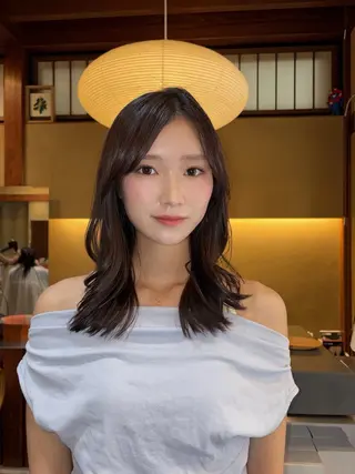 セミロング ゆるふわガーリーst yle🩰yuukaのヘアスタイル