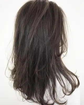 セミロング カラー 髪質改善サロン ARCHE野瀬冬馬のヘアスタイル