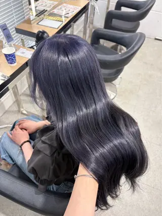 ロング miku/ラベンダー 透明感カラー🪻❤︎のヘアスタイル