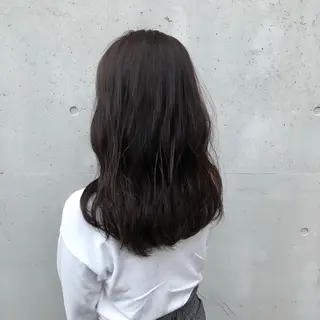 ロング カラー 酸性縮毛矯正🧴韓国 レイヤー/髪質改善のヘアスタイル