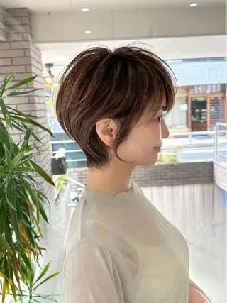ショート カラー 🫧似合わせショート イシダ🫧のヘアスタイル
