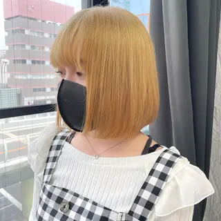 ミディアム Acchon/心斎橋 💚ダブルカラーのヘアスタイル