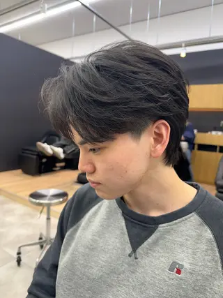 ショート パーマ メンズ メンズパーマ/長岡 坂口祥貴/店長のヘアスタイル