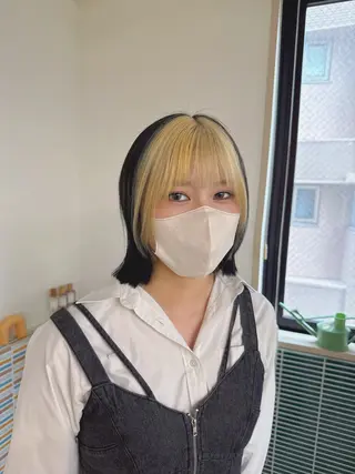 ミディアム カラー ブリーチカラー特化 梅田中崎町/あかりのヘアスタイル