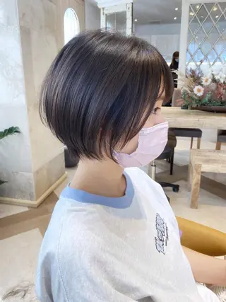 ショート カラー ツヤ髪になりたい方へ 🩷柴田知亜希のヘアスタイル